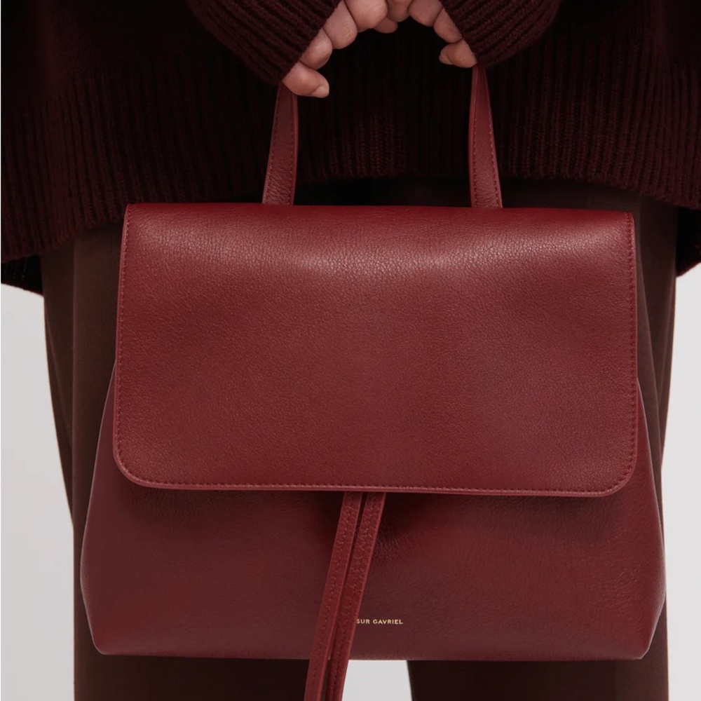 Mansur Gavriel Claret Red Soft Lady Bag